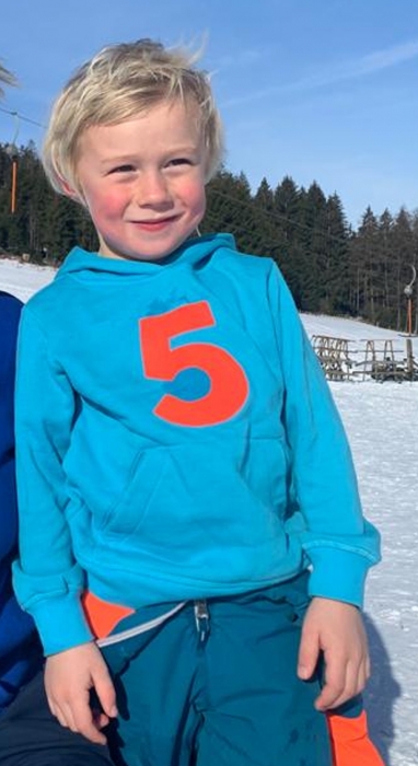 Geschenk 5 Jährige Kinder Hoody blau, rot, türkis - Geschenke für 5 Jährige