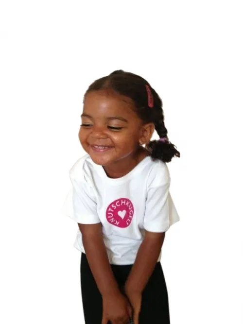 T-Shirt Mädchen Knutschkugel, Mädchen T-Shirt weiss, inklusive Geschenkverpackung
