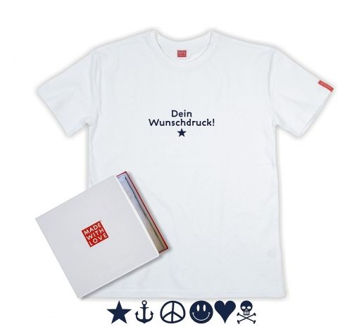 Personalisierte Geschenke T-Shirt Herren mit Wunschdruck, Geschenkverpackung optional