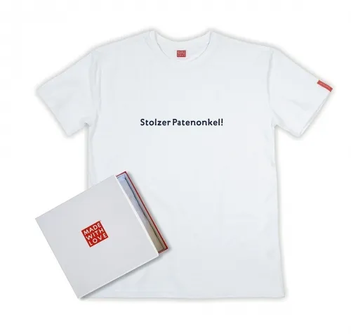 Geschenke für Taufpaten Herren-T-Shirt bedruckt Stolzer Patenonkel!, auf Wunsch als Geschenk verpackt
