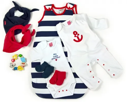 Babys Erstausstattung 6 hochwertige Teile Babykleidung in einem Babypaket