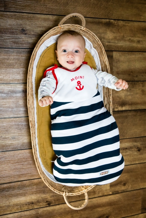 Babyschlafsack Winter, Babyschlafsack Sommer MOIN! + Anker - Manufaktur made in Europe