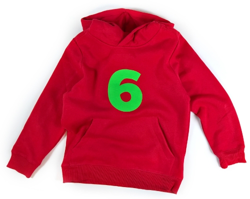 Preview: 6 Geburtstag Geschenk 6 Jährige Kinder Hoody blau, rot, türkis