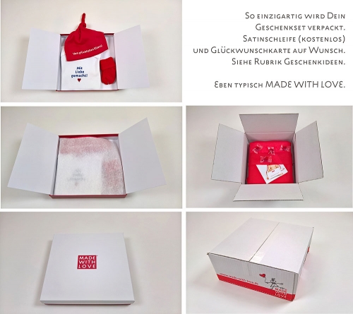 Preview: Geschenk zur Geburt Junge Jungen Set Klabautermann Strampler und Piratentuch - im Geschenkkarton