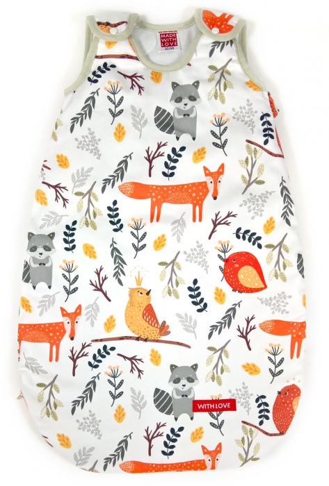 Neu Ganzjahres Schlafsack Waldtiere - Schlafsack für Babys - Made with Love Schlafsack stylish