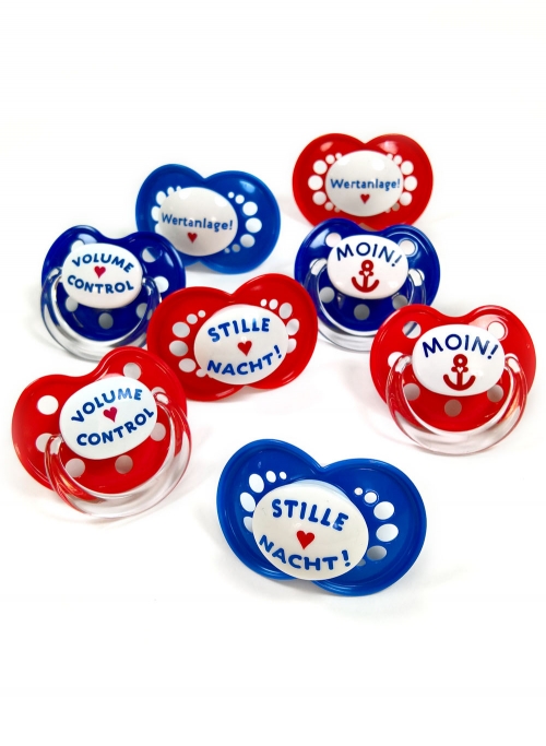 Schnuller im Schmuckkästchen MAM Schnuller Wertanlage und Stille Nacht Babynova Schnuller Volume Control und Moin