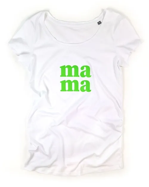 Umstandsshirt T-Shirt Schwangerschaft MAMA - in 4 Farben weiss, grau, blau, schwarz