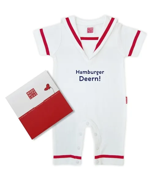 Matrosenanzug Hamburger Deern Geschenk zur Geburt Mädchen - im Geschenkkarton