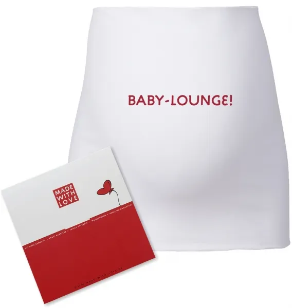Umstandsmode, Bauchband in 4 Farben "Baby-Lounge!", inklusive Geschenkverpackung